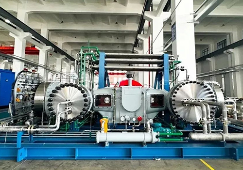 The largest power diaphragm hydrogen compressor in China's hydrogen filling field was successfully developed